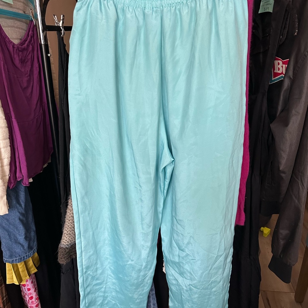 Vintage VS Light Blue Satin Pants